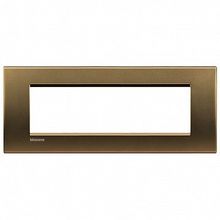 Рамка 7 модулей LIVING LIGHT, бронзовый |  код. LNA4807BZ |  Bticino