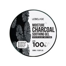 Увлажняющий успокаивающий гель с экстрактом Древесного Угля Lebelage Moisture Charcoal 100% Soothing Gel 300мл