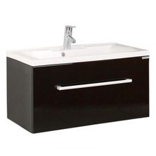 Тумба Акватон Мадрид 80 черная с ящиком