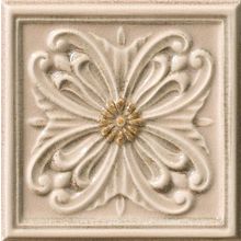 Vallelunga & Co. Rialto Tortora Formella Floreale Painted 15x15 см
