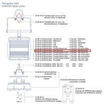 DHR Верхняя часть DHR 55.99.06.10 для белого маневрового навигационного огня DHR55N