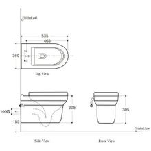 Унитаз подвесной Aquanet Rimless NOVA-W BL-101N-WHT