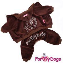 Костюм для собак ForMyDogs велюровый, коричневый 97SS-2014 Br