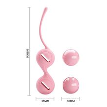 Вагинальные шарики на сцепке Kegel Tighten UP I нежно-розовый