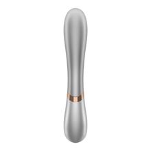 Satisfyer Серебристый вибратор-кролик Hot Lover с возможностью управления через приложение - 19,3 см. (серебристый)