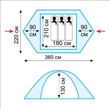 Палатка Tramp Nishe 3 (V2)