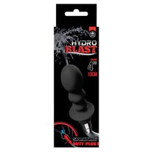 Чёрная насадка для душа HYDROBLAST 4INCH BUTTPLUG SHAPE DOUCHE для анальной стимуляции