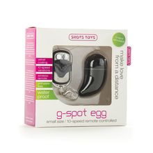 Чёрное виброяйцо G-spot Egg Small