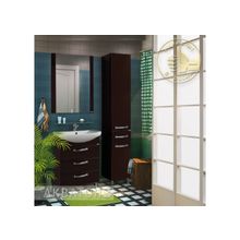 Акватон Мебель для ванной Ария Н 65 (темно-коричневый) - Раковина Лагуна 65 см