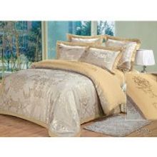 Постельное белье LISSON Жаккард с вышивкой Евро с 4мя нав. Silk-Place 41596