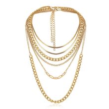 Многослойное колье под золото (арт. 81262-4)