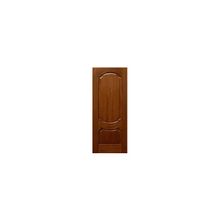 Шпонированная дверь. модель: Престиж дуб тон (Размер: 600 х 2000 мм., Комплектность: + коробка и наличники, Цвет: Темный орех)