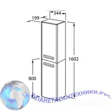 Шкаф-колона Roca GAP белый правый ZRU9302738