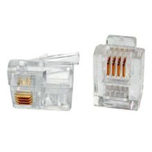 Вилка телефонная RJ-11 12 6p4c 100 шт, Gembird (MP-6p4c 5)