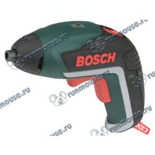 Шуруповерт Bosch "IXO" 06039A8020, аккум. (Li-Ion 3.6В, 215об. мин., шестигран.) + 10 бит [137073]
