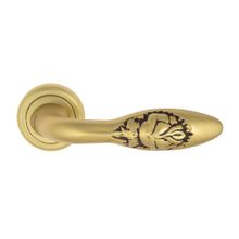 Ручки дверные Venezia Casanova D1 Золото французское+коричневый