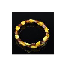 Бусики-Колечки Браслет Янтарь "Вихрь" арт.НЯН-бп204