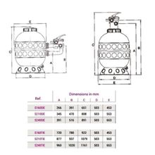 Фильтр Hayward PRO S160TIE (6м3 час, D400)