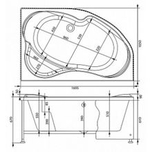 Акриловая ванна Aquanet Allento 170 R