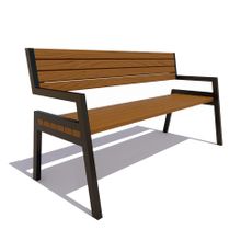 Скамейка уличная «ДУБНА» (1,8м)