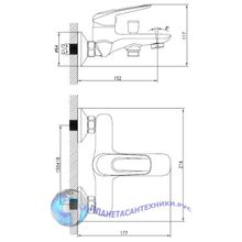 Смеситель для ванны Iddis MALSB00i02