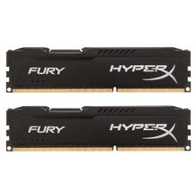 Комплект памяти kingston 16gb 1866mhz ddr3 cl10 dimm (kit of 2) hyperx fury black series (hx318c10fbk2 16)