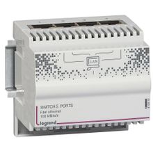 Свитч 10 100Mb 4 выхода RJ45. Размер: 4DIN | код 413010 | Legrand