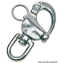 Osculati Snap-shackle spinnaker swiv.eye AISI 316 70 mm, 09.845.70