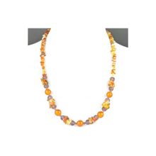 Бусики-Колечки Бусы Сердолик, хрусталь "Марта" арт.П3744