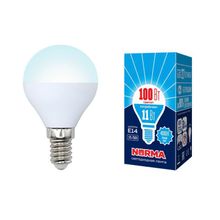 Volpe Лампа светодиодная E14 11W 4000K матовая LED-G45-11W NW E14 FR NR UL-00003831 ID - 234672