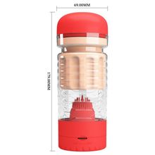 Вибромастурбатор-вагина Emily в красной колбе (233465)