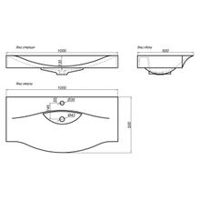 Aqwella Мебель для ванной Бергамо 100 подвесная акация