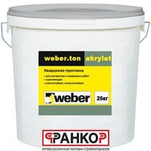 Краска фасадная Weber.ton Akrylat, 25 кг
