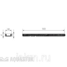 Лоток водоотводный пластиковый ЛВП Profi DN100 H72