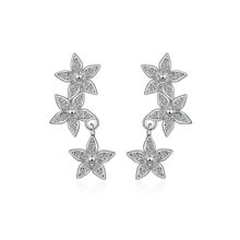 Серьги-гвоздики "Цветочки" (арт. 76727-10)