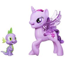 MY LITTLE PONY (Hasbro) Hasbro My Little Pony C0718 Май Литл Пони "Сияние" Поющие Твайлайт и Спайк C0718