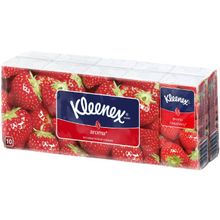 Kleenex Aroma Strawberry 10 пачек в упаковке
