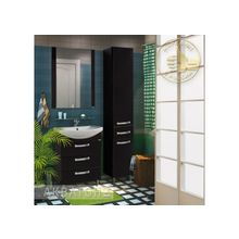 Акватон Мебель для ванной Ария Н 65 (черный глянец) - Набор мебели стандартный (раковина, тумба-умывальник, шкаф-колонна)