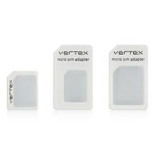 Адаптеры для SIM карт Vertex, 3 в 1, белый