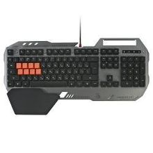 клавиатура A4Tech Bloody B418, игровая, подсветка клавиш, механическая (свитчи Light Strike 8 кнопок), USB, grey, серая