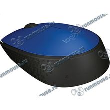 Оптическая мышь Logitech "M171" 910-004640, беспров., 2кн.+скр., сине-черный (USB) (ret) [132059]