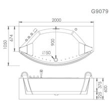 Акриловая ванна Gemy G9079