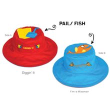 Luvali Панама Flapjackkids Ведро и лопатка Рыбка (Pail & Shovel Fish LUV0108S) S (0,5-2). Арт. 39200 39200