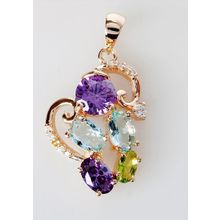 Кулон с mix фианитом "Млечный путь"