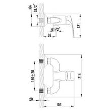 Смеситель Lemark plus Shape LM1703C для душа