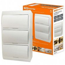 Распределительный шкаф ЩРН-П, 36 мод., IP40, навесной, пластик, белая дверь, с клеммами |  код. SQ0903-0007 |  TDM