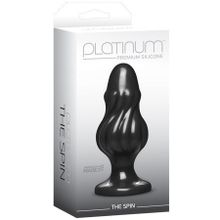 Анальная пробка Platinum Premium Silicone The Spin черная