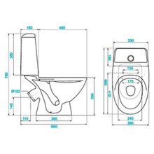 Унитаз-компакт Santek Полар WH302139