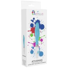 Бирюзовый фигурный вибратор Athamas - 22,7 см. (248976)