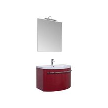 Aquanet Мебель для ванной Римини 85 с выдвижным ящиком (бордо) - Раковина-столешница Римини 85